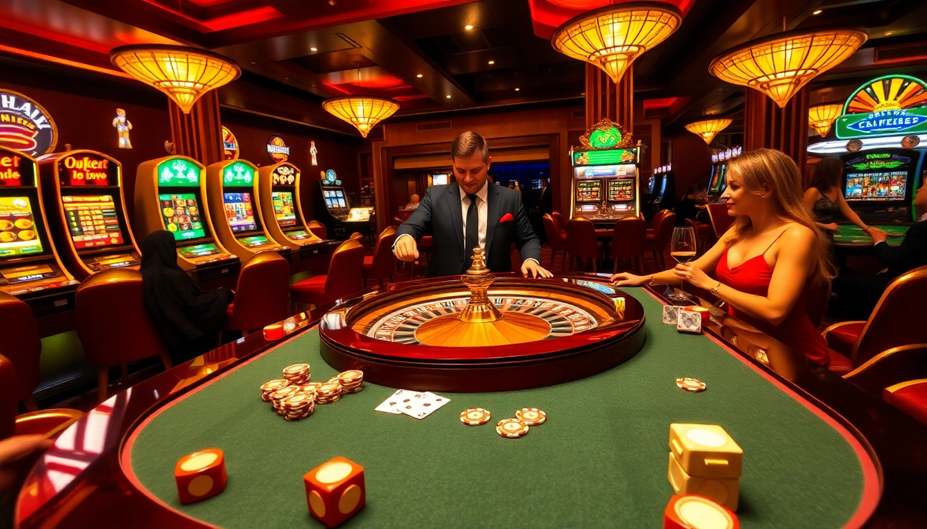 Exciting moment at the meilleur casino en ligne France with players at a roulette table.
